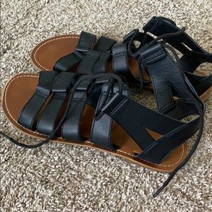 Black Strappy Sandals